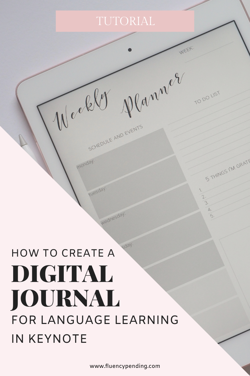How To Create A Digital language Journal in Keynote